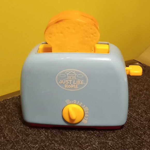 just like hone Other - Just Like Home Mini Kid's Realistic Kitchen Toaster w/Two Pieces of Toast